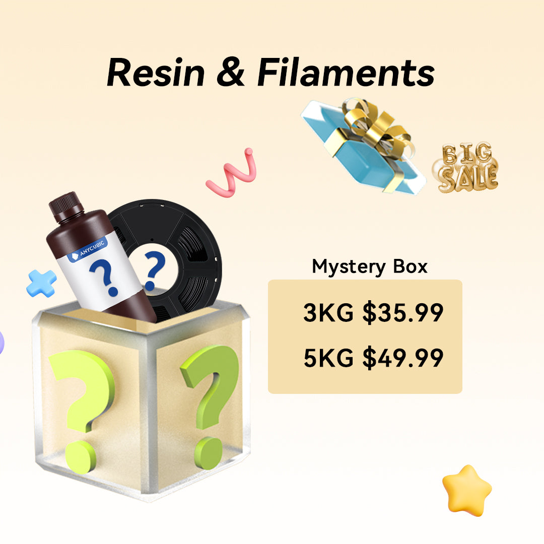 Anycubic Resin and Filaments Mystery Box